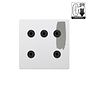 Soho Lighting Primed Paintable 5 Gang Dimming Toggle Switch with Matt Black Switch