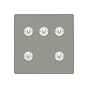 Soho Lighting Primed Paintable 5 Gang Dimming Toggle Switch with White Switch