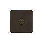 Soho Lighting Vintage Brass 1 Gang 6A 2 Way Push Button Switch