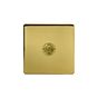 Soho Lighting Brushed Brass 1 Gang 6A 2 Way Retractive Push Button Switch