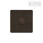 Soho Lighting Vintage Brass 1 Gang 6A Push Button Dimmer Switch
