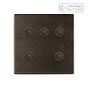 Soho Lighting Vintage Brass 5 Gang 6A Push Button Dimmer Switch