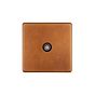 The Chiswick Collection Antique Copper 1 Gang Co Axial TV Aerial and Satelite Socket