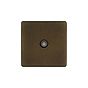 The Westminster Collection Vintage Brass 1 Gang Co-Axial TV Aerial / Satellite Socket