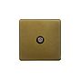 The Belgravia Collection Old Brass 1 Gang Satellite Socket