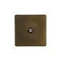 The Westminster Collection Vintage Brass 1 Gang Satellite Socket