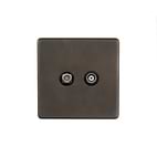 The Westminster Collection Vintage Brass TV And Satellite Socket