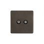 The Westminster Collection Vintage Brass TV And Satellite Socket