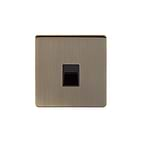 Soho Lighting Antique Brass 1 Gang Tel Master Socket