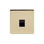 Soho Lighting Brushed Brass 1 Gang Tel Master Socket