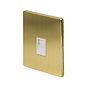 The Savoy Collection Brushed Brass 1 Gang Telephone Master Socket,BT Wht Ins Screwless