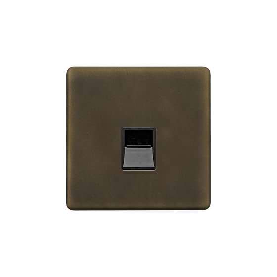 The Westminster Collection Vintage Brass 1 Gang Telephone Master Socket,BT