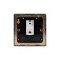 The Eton Collection Bronze 1 Gang Data Socket RJ45 Ethernet Cat5/6 Screwless