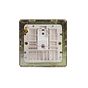 The Savoy Collection Brushed Brass 1 Gang Data Socket RJ45 Ethernet Cat5/Cat6 Wht Ins Screwless