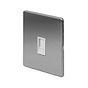 The Lombard Collection Brushed Chrome 1 Gang Data Socket RJ45 Ethernet Cat5/Cat6 Wht Ins Screwless