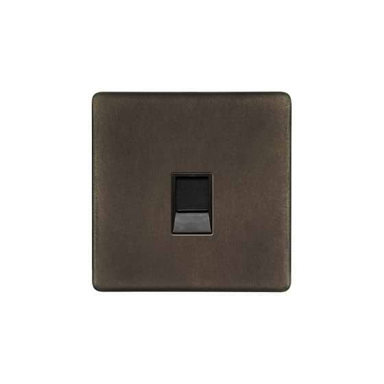The Westminster Collection Vintage Brass 1 Gang Data Socket RJ45 Ethernet Cat5/Cat6