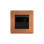 The Chiswick Collection Antique Copper 1 Gang 2 Module Brush Plate