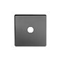 The Connaught Collection Black Nickel 1 Gang CM Circular Module Grid Switch Plate