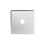 The Finsbury Collection Polished Chrome 1 Gang CM Circular Module Grid Switch Plate