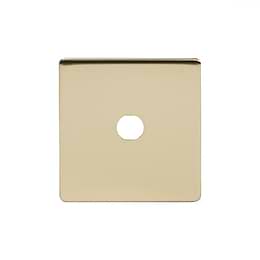 Soho Lighting Brushed Brass 1 Gang Toggle Plates Screwless