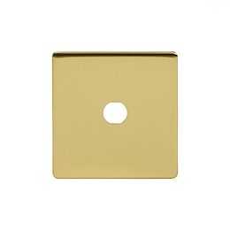 Soho Lighting Brushed Brass 1 Gang Toggle Plates  Screwless