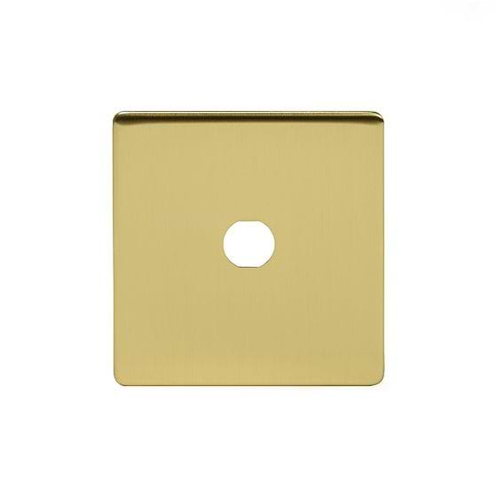 The Savoy Collection Brushed Brass 1 Gang LT3 Toggle Plate ONLY