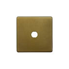 The Belgravia Collection Old Brass 1 Gang LT3 Toggle Plate ONLY