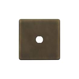 The Westminster Collection Vintage Brass 1 Gang LT3 Toggle Plate ONLY