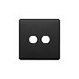 The Camden Collection Matt Black 2 Gang LT3 Toggle Plate