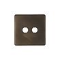 The Westminster Collection Vintage Brass 2 Gang LT3 Toggle Plate ONLY