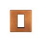 The Chiswick Collection Antique Copper 1 x25mm EM-Euro Module Faceplate
