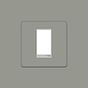 Soho Lighting Primed Paintable 1 x25mm EM-Euro Module Faceplate with White Insert