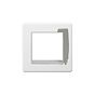 Soho Lighting Primed Paintable 2 x25mm EM-Euro Module Faceplate with White Insert