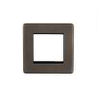 The Westminster Collection Vintage Brass 2 x25mm EM-Euro Module Faceplate