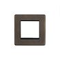 The Westminster Collection Vintage Brass 2 x25mm EM-Euro Module Faceplate