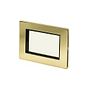 The Savoy Collection Brushed Brass Black Insert 4 x25mm EM-Euro Module Faceplate