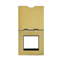 Brushed Brass Floor Socket