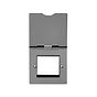 The Connaught Collection Black Nickel 2 x25mm EM-Euro Module Floor Plate