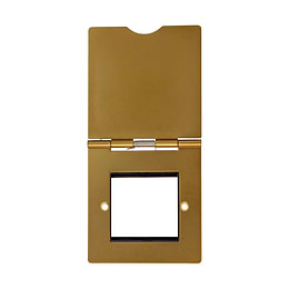 The Sloane Collection Antique Gold Black Insert 2 x25mm EM-Euro Module Floor Plate