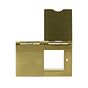 The Savoy Collection Brushed Brass White Insert 4 x25mm EM-Euro Module Floor Plate