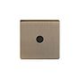 Soho Lighting Antique Brass 20A Flex Outlet Blk Ins Screwless