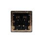The Charterhouse Collection 20A Flex Outlet Blk Ins Screwless Antique Brass