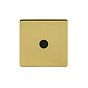 The Savoy Collection Brushed Brass 20A Flex Outlet Black Insert Screwless
