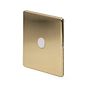 The Savoy Collection Brushed Brass 20A Flex Outlet Wht Ins Screwless