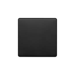 The Camden Collection Matt Black 1 Gang Blanking Plate Screwless