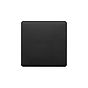 The Camden Collection Matt Black 1 Gang Blanking Plate Screwless