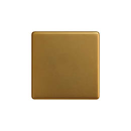Soho Lighting Antique Gold metal Single Blanking Plate