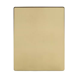 Brushed Brass 9 Gang Blanking Plate
