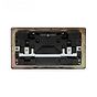 The Charterhouse Collection 2 Gang USB  A+C Socket (13A Socket + 2 USB Ports A+C 3.1A) Black Inserts Antique Brass