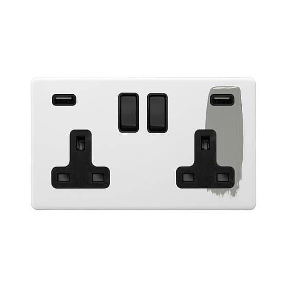 Paintable USB Socket